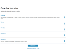 Tablet Screenshot of guaribanoticias.blogspot.com