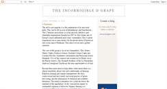Desktop Screenshot of incorrigibledgrape.blogspot.com