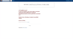 Desktop Screenshot of detallitosmx.blogspot.com