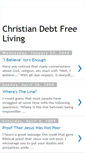 Mobile Screenshot of christiandebtfreeliving.blogspot.com