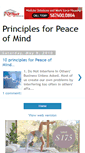 Mobile Screenshot of peace-of-mind-principles.blogspot.com