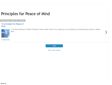 Tablet Screenshot of peace-of-mind-principles.blogspot.com