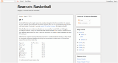 Desktop Screenshot of bearcatsbasketball.blogspot.com