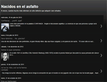 Tablet Screenshot of nacidosenelasfalto.blogspot.com