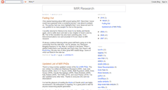 Desktop Screenshot of mir-research.blogspot.com