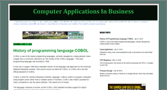 Desktop Screenshot of computerapplicationinbusiness.blogspot.com
