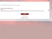 Tablet Screenshot of aboutcatscare.blogspot.com