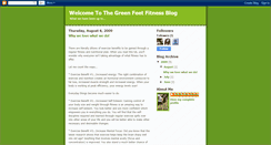 Desktop Screenshot of greenfeetfitness.blogspot.com