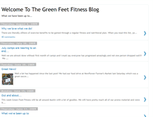 Tablet Screenshot of greenfeetfitness.blogspot.com