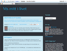 Tablet Screenshot of msmittilivet.blogspot.com