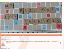 Tablet Screenshot of mypassionsforfashions.blogspot.com