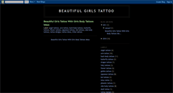 Desktop Screenshot of beautiful-girls-tattoo.blogspot.com