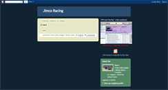 Desktop Screenshot of jimcoracing.blogspot.com