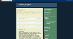 Desktop Screenshot of gloryfieldsander.blogspot.com
