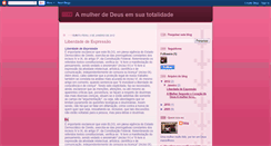 Desktop Screenshot of amulherdedeusemsuatotalidade-blog.blogspot.com