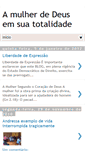 Mobile Screenshot of amulherdedeusemsuatotalidade-blog.blogspot.com