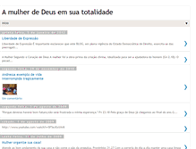 Tablet Screenshot of amulherdedeusemsuatotalidade-blog.blogspot.com