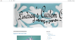 Desktop Screenshot of lindsayscustomcakes.blogspot.com