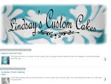 Tablet Screenshot of lindsayscustomcakes.blogspot.com