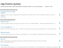 Tablet Screenshot of masayangbata.blogspot.com