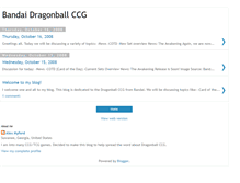 Tablet Screenshot of dragonballccg.blogspot.com