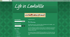 Desktop Screenshot of lifeinlewisville.blogspot.com