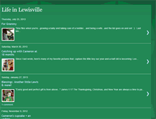 Tablet Screenshot of lifeinlewisville.blogspot.com