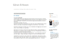 Desktop Screenshot of goeraneriksson.blogspot.com