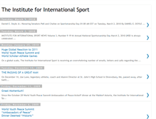 Tablet Screenshot of instituteforinternationalsport.blogspot.com