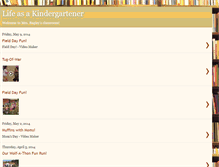 Tablet Screenshot of lifeasakindergartener.blogspot.com