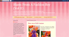 Desktop Screenshot of blastsfromafashionboyvol2.blogspot.com