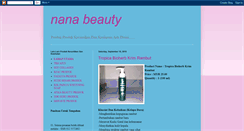 Desktop Screenshot of nana79beauty.blogspot.com