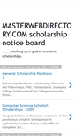 Mobile Screenshot of masterwebdirectory-scholarship.blogspot.com