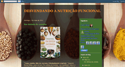 Desktop Screenshot of desvendandoanutricaofuncional.blogspot.com