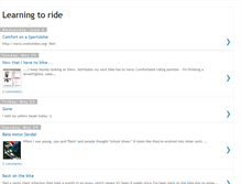 Tablet Screenshot of learning2ride.blogspot.com