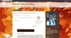 Desktop Screenshot of nammonmemorialblog.blogspot.com