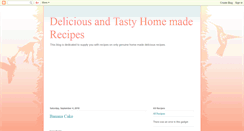 Desktop Screenshot of delicious-homemade-recipes.blogspot.com