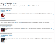Tablet Screenshot of brightweightloss.blogspot.com