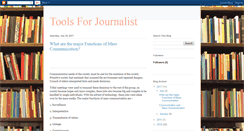 Desktop Screenshot of journalisttools.blogspot.com