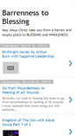 Mobile Screenshot of barrennesstoblessing.blogspot.com
