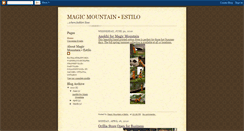 Desktop Screenshot of magicmountain-estilo.blogspot.com
