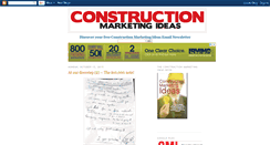 Desktop Screenshot of constructionmarketingideas.blogspot.com