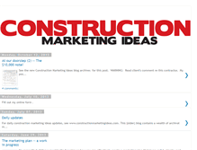 Tablet Screenshot of constructionmarketingideas.blogspot.com