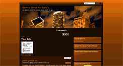 Desktop Screenshot of gamescheatforsale.blogspot.com