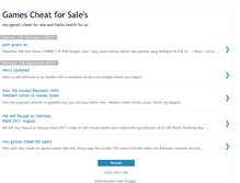 Tablet Screenshot of gamescheatforsale.blogspot.com