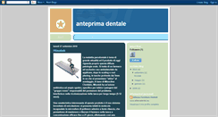 Desktop Screenshot of anteprimadentale.blogspot.com