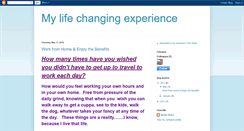 Desktop Screenshot of mylifechangingexperience-theblog.blogspot.com