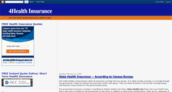 Desktop Screenshot of 4health-insurance.blogspot.com