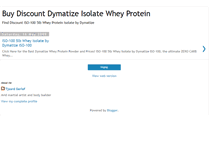 Tablet Screenshot of dymatize-isolate-whey-protein.blogspot.com
