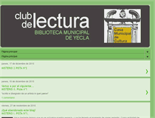 Tablet Screenshot of clubdelecturayecla.blogspot.com